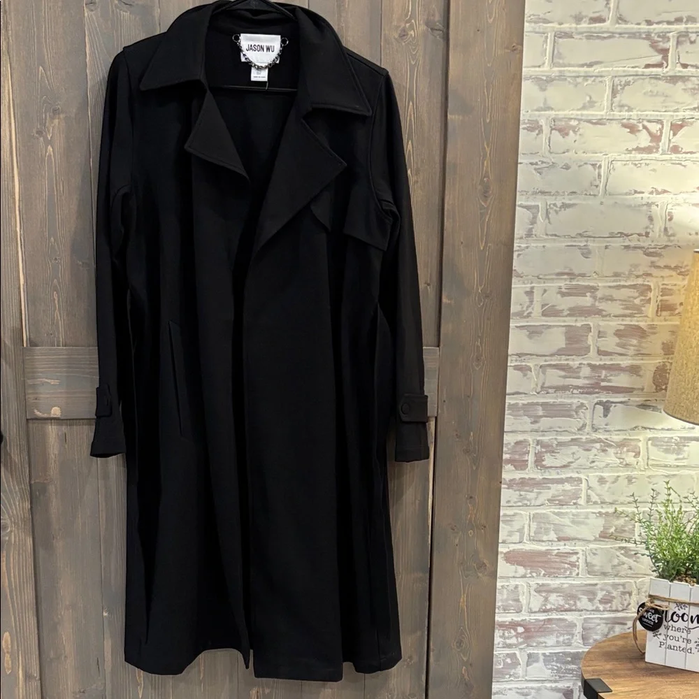 NWOT Jason Wu Black Garment with Chain Detail - Picture 4 of 5